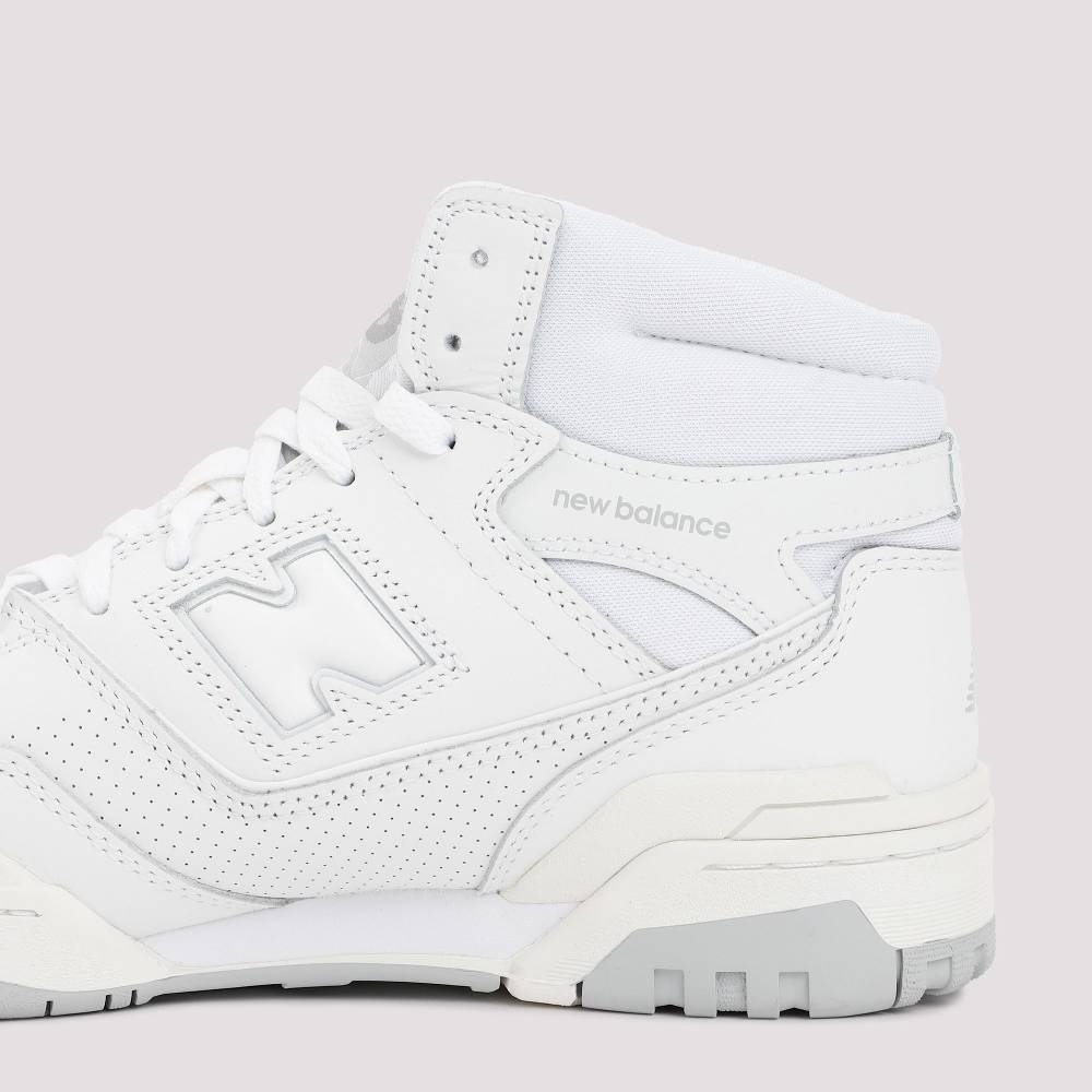 ﻿NEW BALANCE  Sneakers Alte Bianche in Pelle Uomo New Balance 650 Consegna Veloce