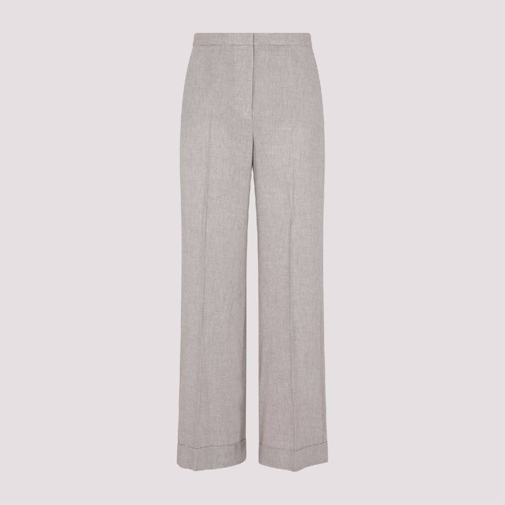 TOTEME  Pantaloni Larghi Marrone Chiaro TOTEME - Viscosa & Cashmere Promozione Limitata