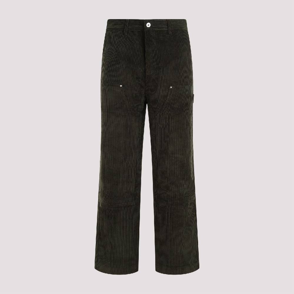 DRÔLE DE MONSIEUR  Pantaloni di Cotone Verde a Costine da Uomo di DRÔLE DE MONSIEUR Fino Al -60%
