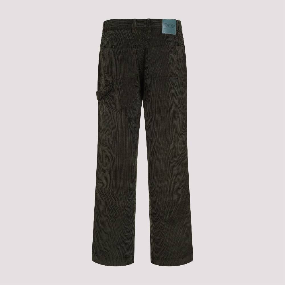 DRÔLE DE MONSIEUR  Pantaloni di Cotone Verde a Costine da Uomo di DRÔLE DE MONSIEUR Fino Al -60%