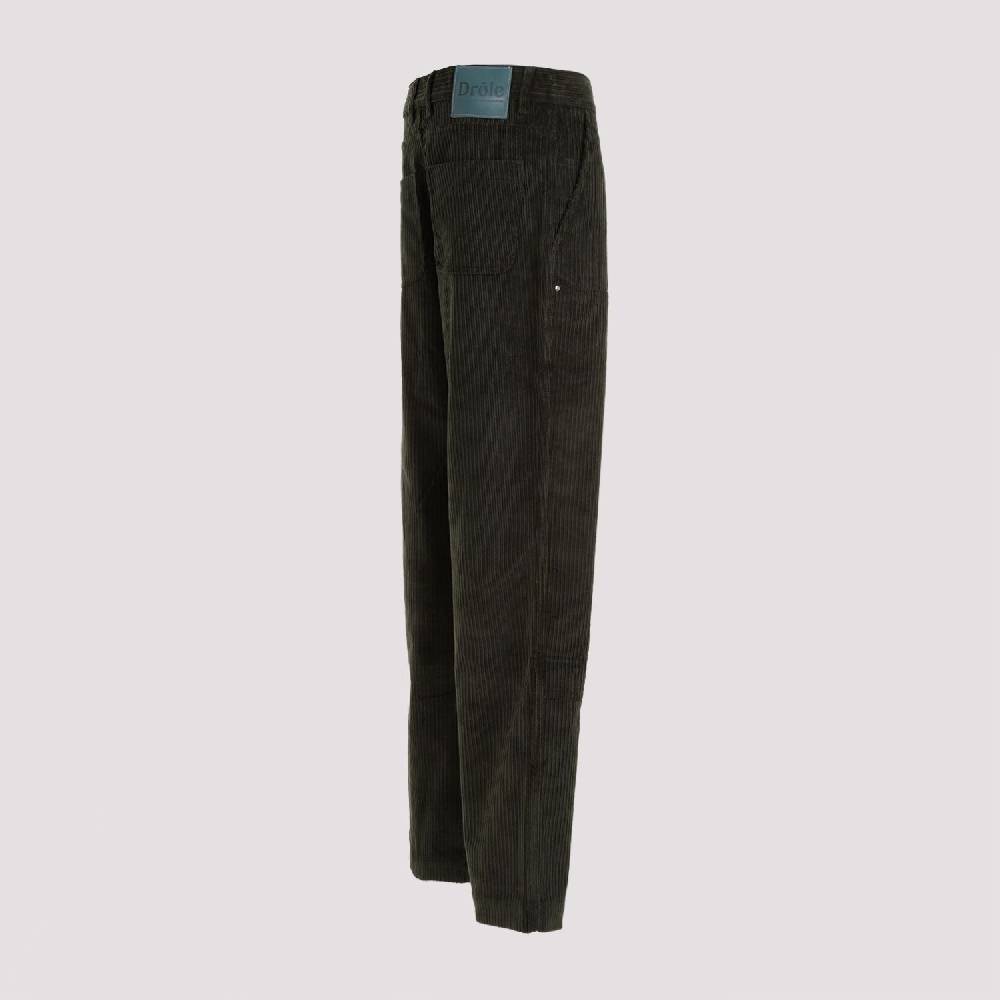 DRÔLE DE MONSIEUR  Pantaloni di Cotone Verde a Costine da Uomo di DRÔLE DE MONSIEUR Fino Al -60%