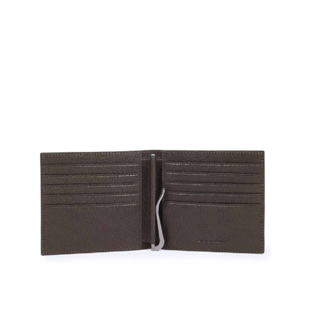 PIQUADRO  Portafoglio Uomo Pelle Marrone Scuro Piquadro Vendite Flash
