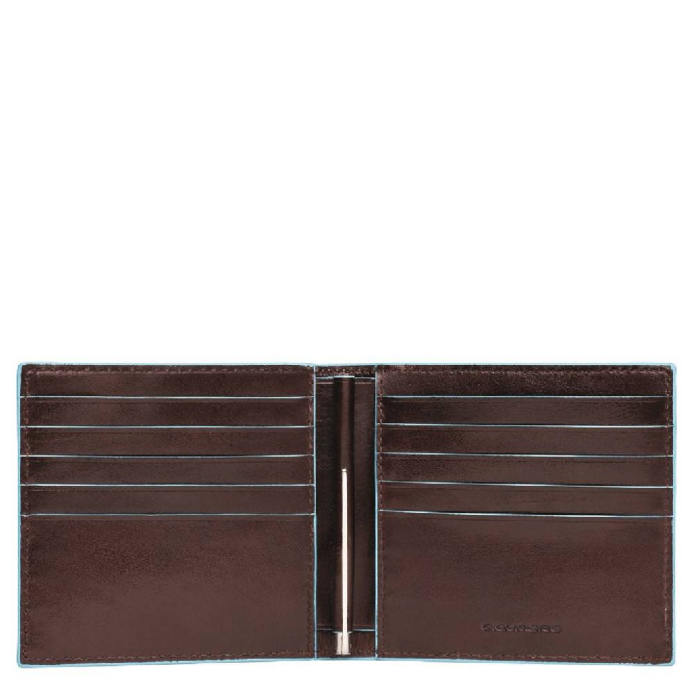 PIQUADRO  Portafoglio in Pelle Marrone Scuro PIQUADRO - 10 Scomparti per Carte Promozione Limitata