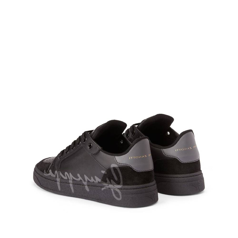 GIUSEPPE ZANOTTI DESIGN  Sneakers Basse in Pelle di Vitello Nera Giuseppe Zanotti Offerta