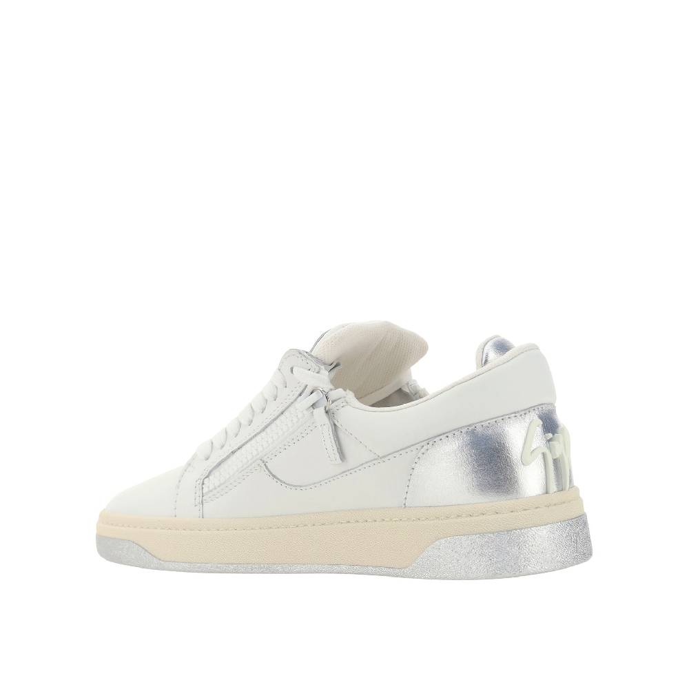 GIUSEPPE ZANOTTI DESIGN  Sneakers Basse da Uomo in Pelle Bianca Giuseppe Zanotti Economico
