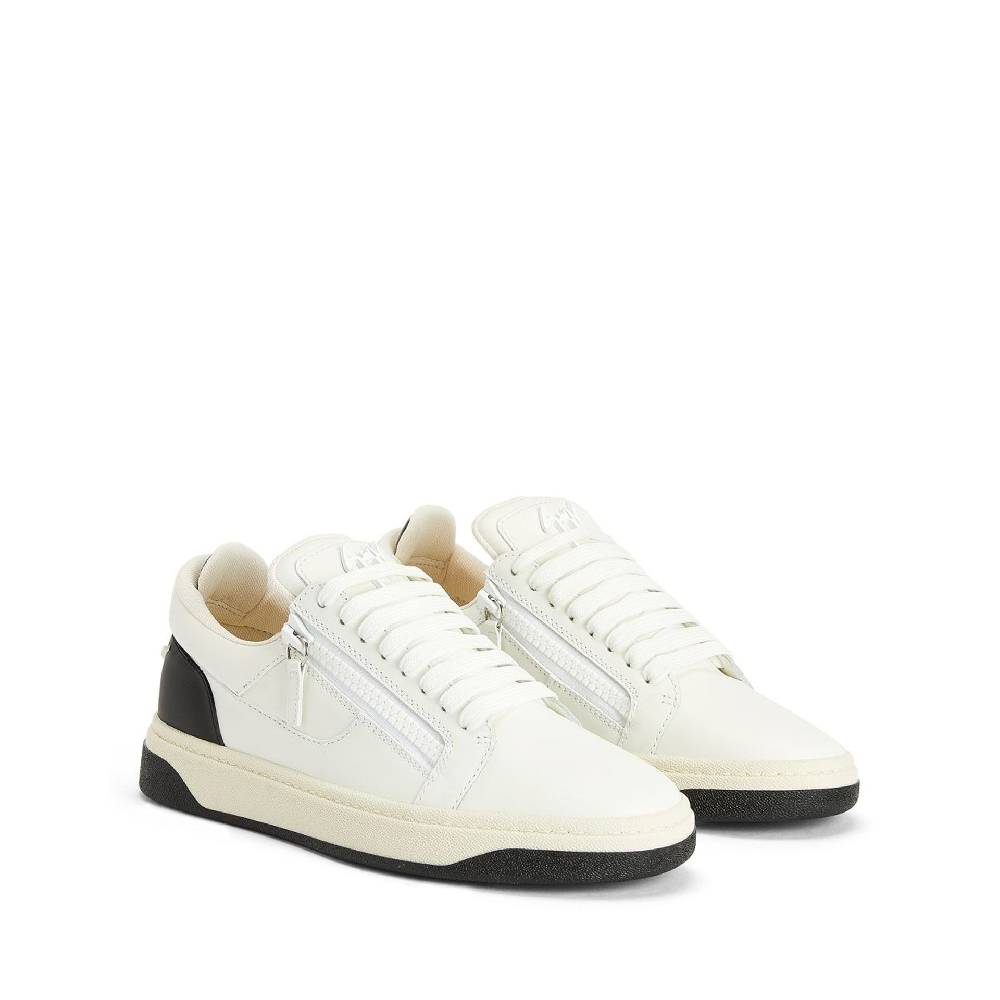GIUSEPPE ZANOTTI DESIGN  Sneakers Basse Uomo Giuseppe Zanotti in Pelle Bianca Online