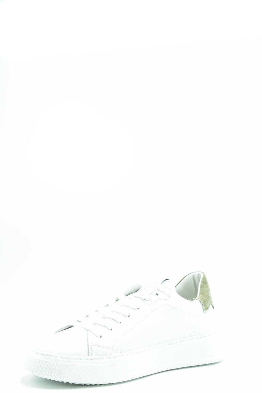 PHILIPPE MODEL  Sneakers in Pelle Bianca Uomo Philippe Model BTLUVCD2 Offerte