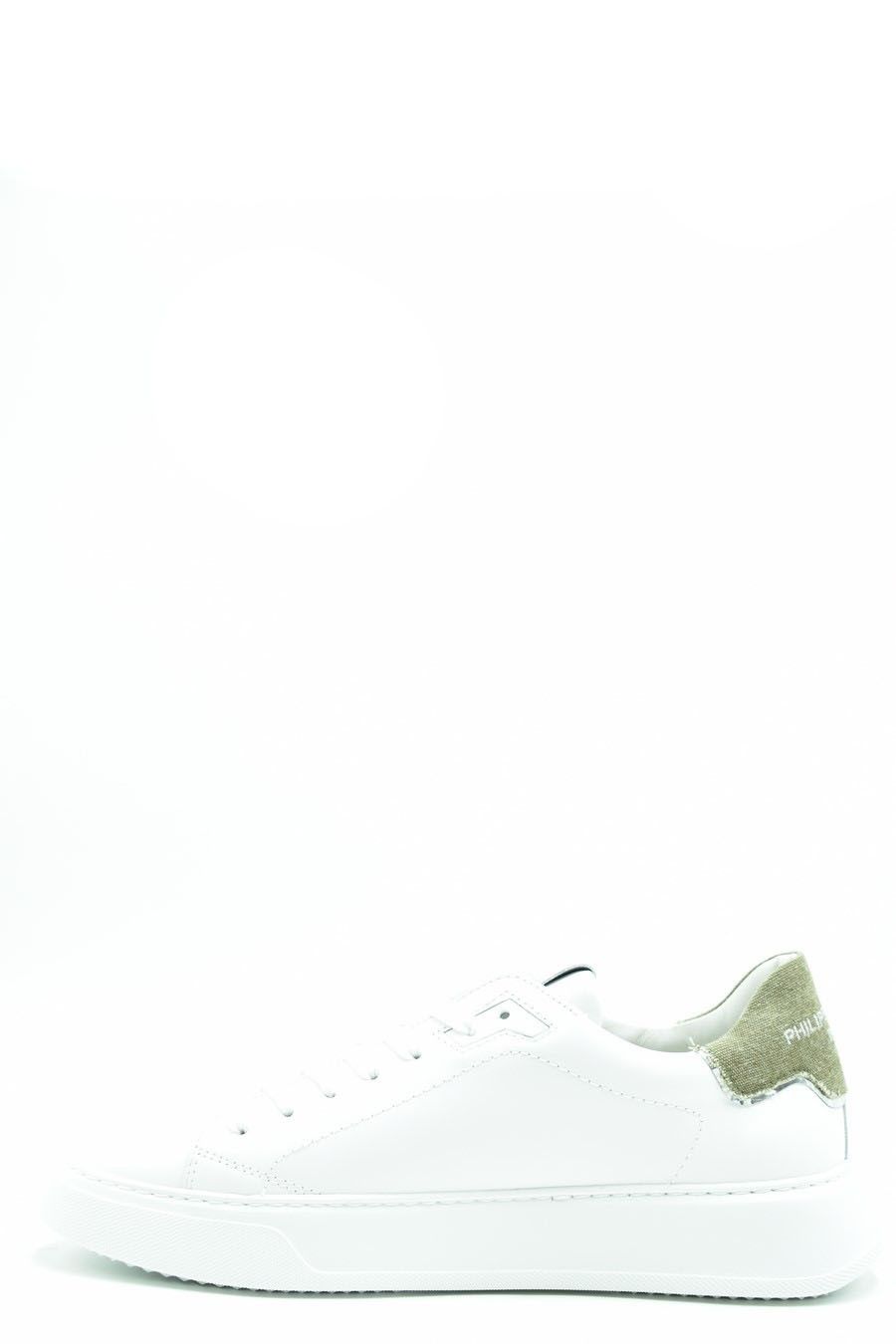 PHILIPPE MODEL  Sneakers in Pelle Bianca Uomo Philippe Model BTLUVCD2 Offerte