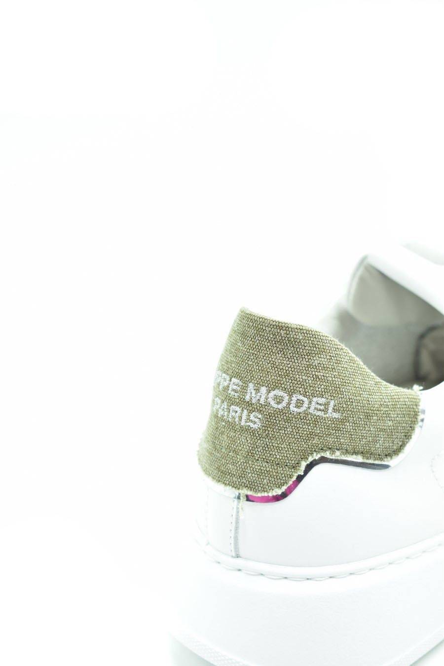 PHILIPPE MODEL  Sneakers in Pelle Bianca Uomo Philippe Model BTLUVCD2 Offerte