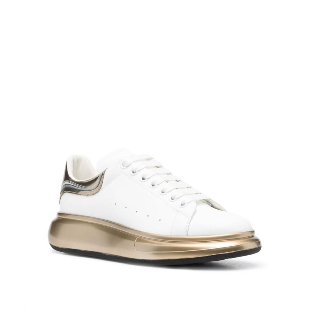 ALEXANDER MCQUEEN  Sneakers di Pelle Bianca Alexander McQueen Uomo Negozio