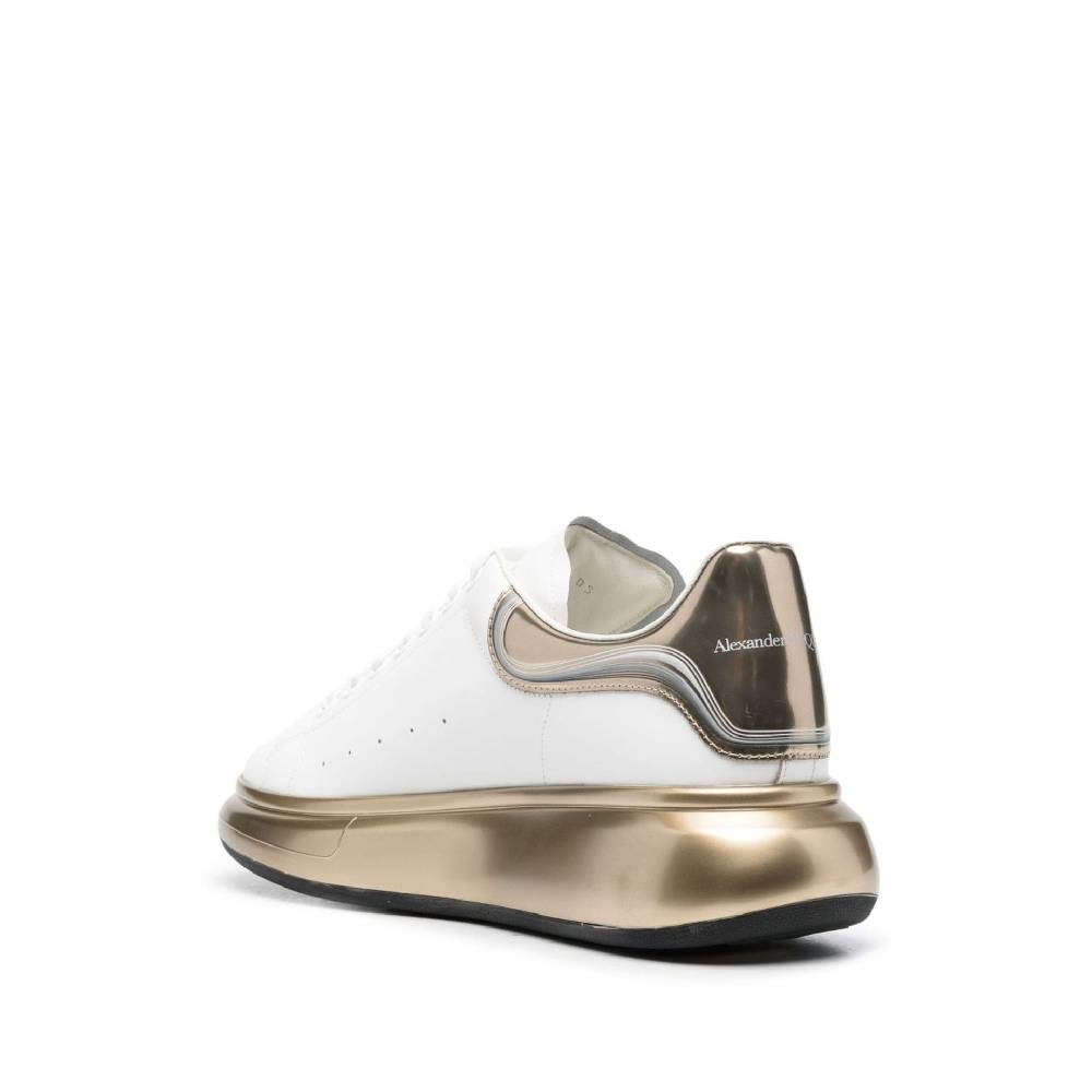 ALEXANDER MCQUEEN  Sneakers di Pelle Bianca Alexander McQueen Uomo Negozio