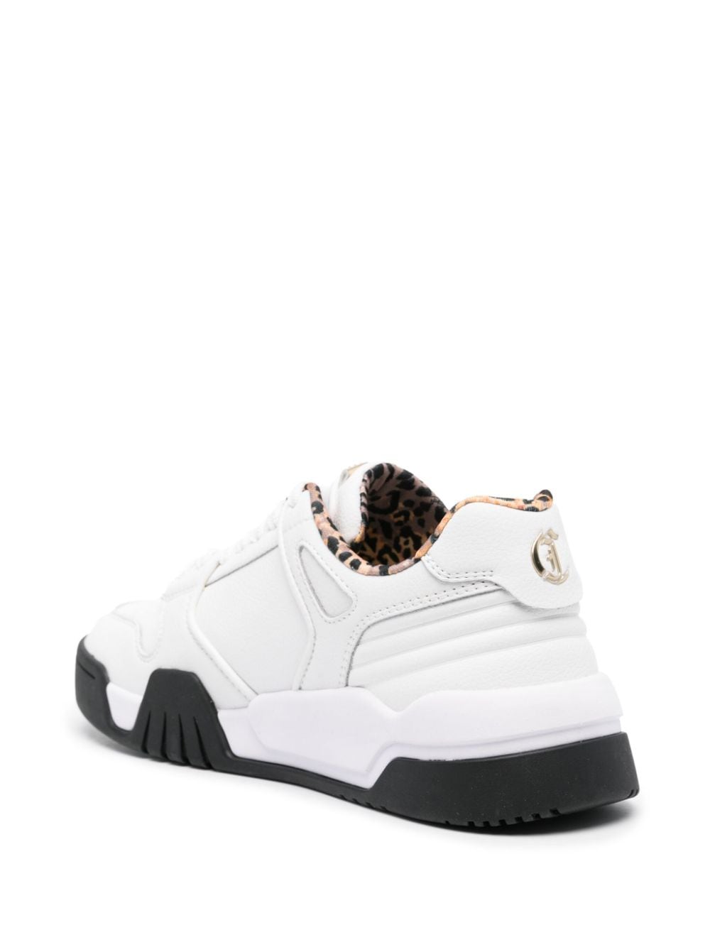 JUST CAVALLI  Sneakers Bianche Donna Just Cavalli - Pelle e Tessuto alla Moda Italy