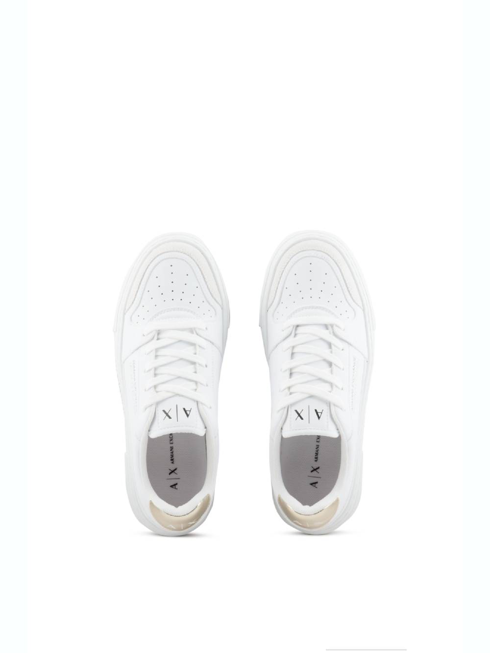 ARMANI EXCHANGE  Sneakers in Pelle Bianca Armani Exchange - Scarpe Sportive da Donna Italia