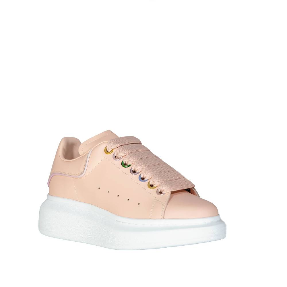 ALEXANDER MCQUEEN  Sneakers Oversize in Pelle Rosa Alexander McQueen Nuovo