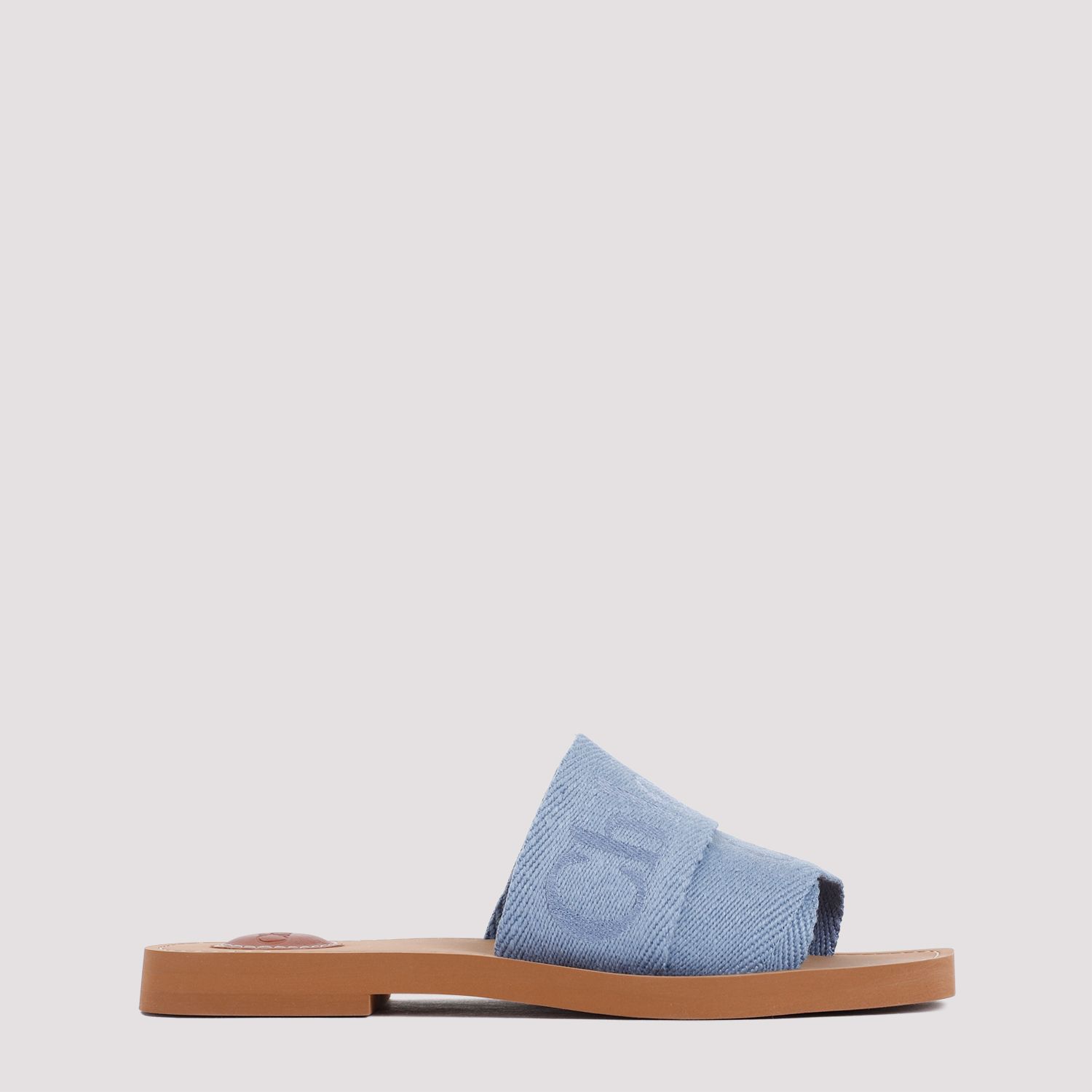 CHLOÉ  Stivaletti Bassi Chloé in Lino Blu Woody Fino Al -60%