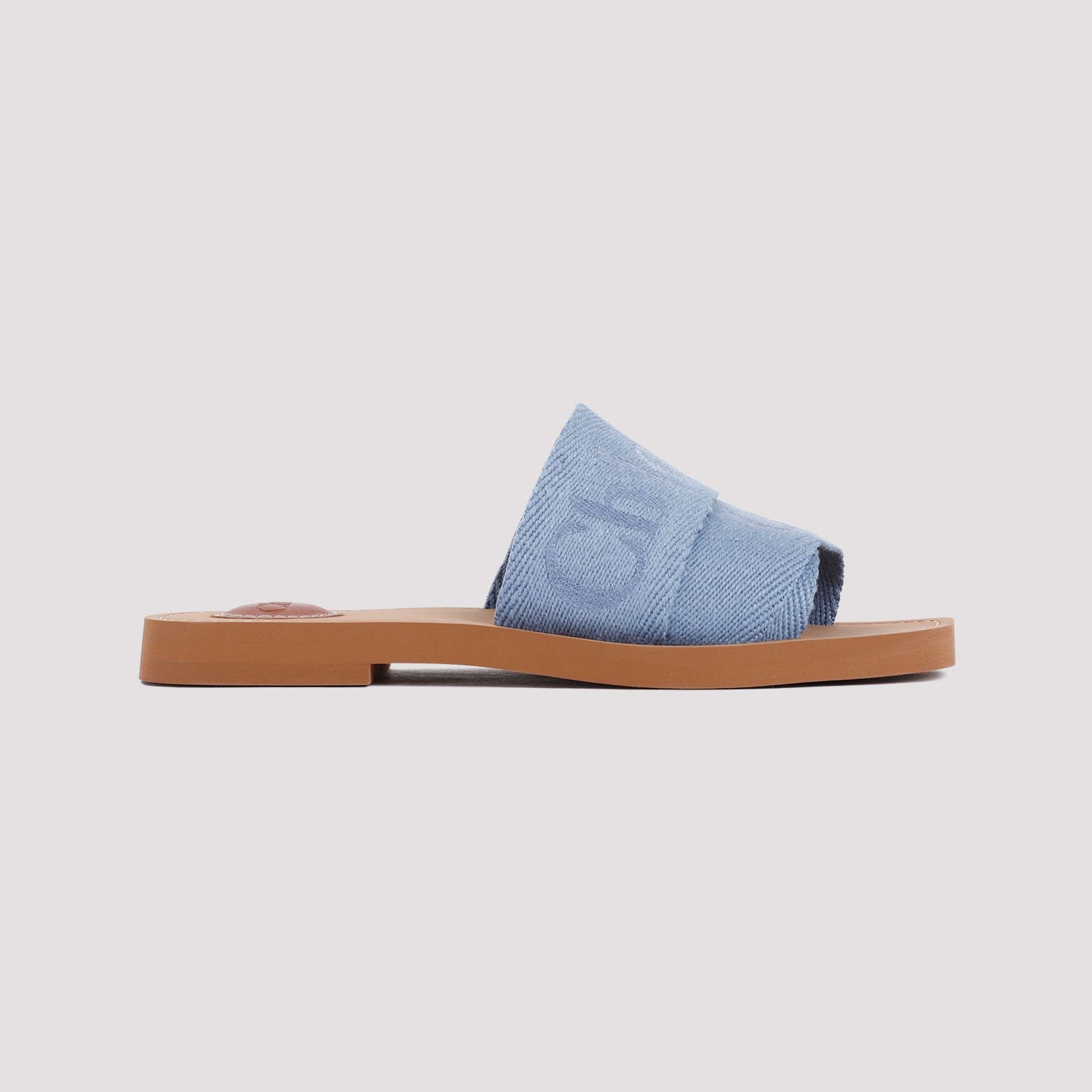 CHLOÉ  Stivaletti Bassi Chloé in Lino Blu Woody Fino Al -60%