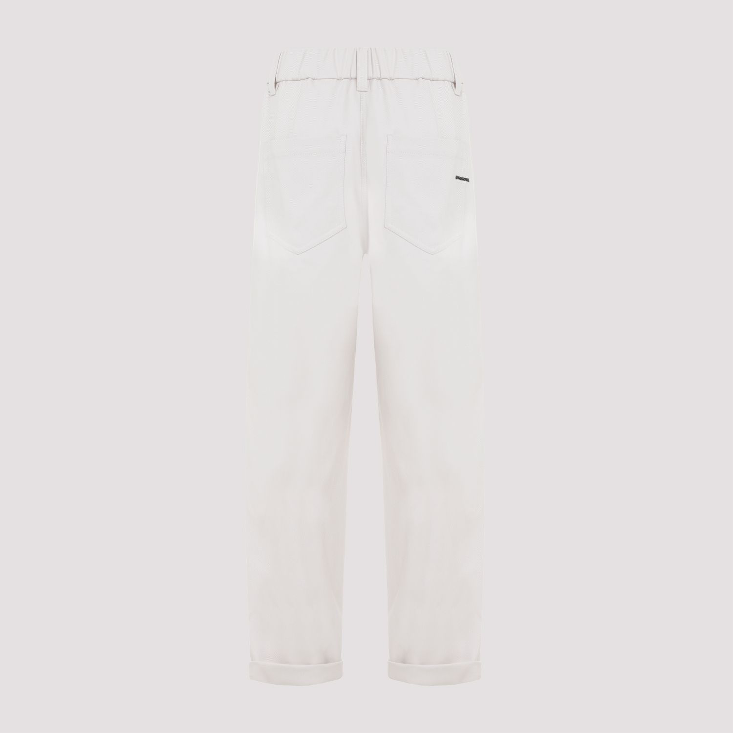 BRUNELLO CUCINELLI  Pantaloni in Cotone Elasticizzato Brunello Cucinelli - Color Carne Sconto