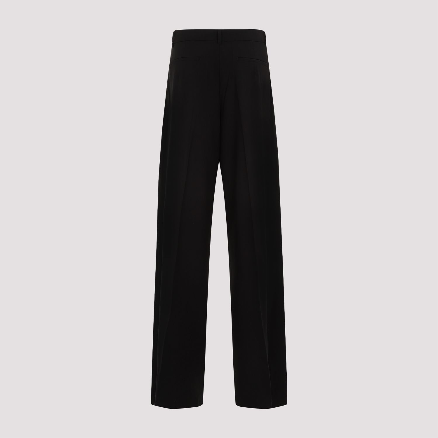 SPORTMAX  Pantaloni Sportmax Ampia Gamba Lana Vergine Nero Offerte