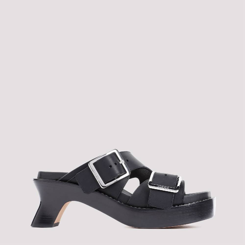 LOEWE  Stivaletti LOEWE in Pelle Nera con Tacco 7cm Hotsell