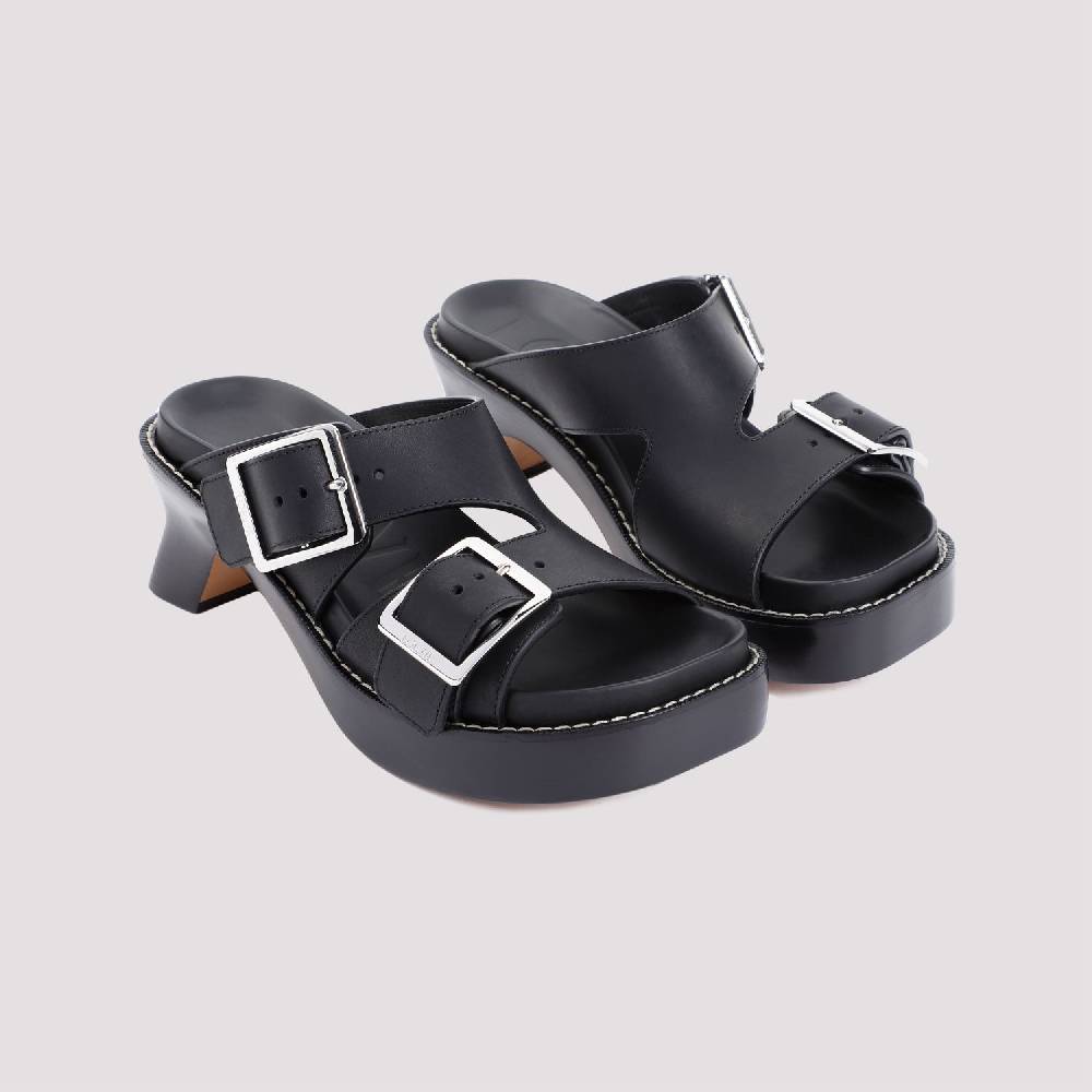 LOEWE  Stivaletti LOEWE in Pelle Nera con Tacco 7cm Hotsell
