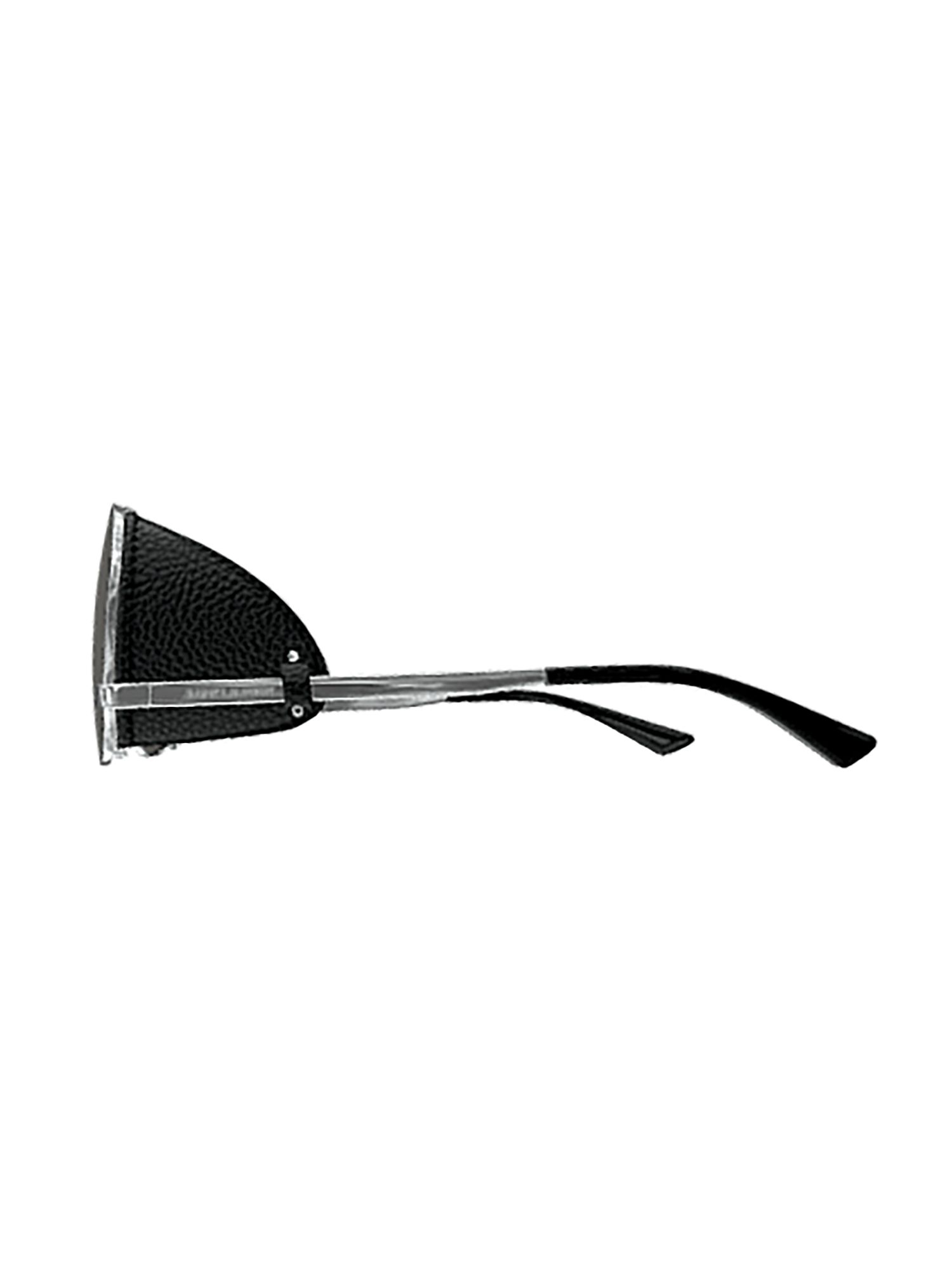 SAINT LAURENT  Occhiali da Sole Saint Laurent con Spoiler in Pelle Metallica 2025