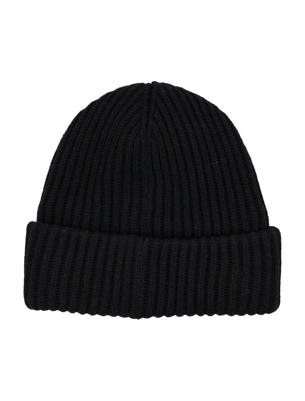 GANNI  Berretto di Lana Nero GANNI da Donna - Cappello in Maglia a Costine Eco-Sostenibile Qualità
