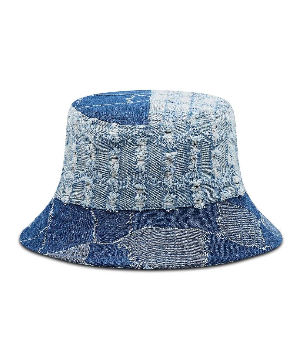 KANGOL  Cappello Secchiello in Denim Blu KANGOL da Donna Soddisfazione Garantita