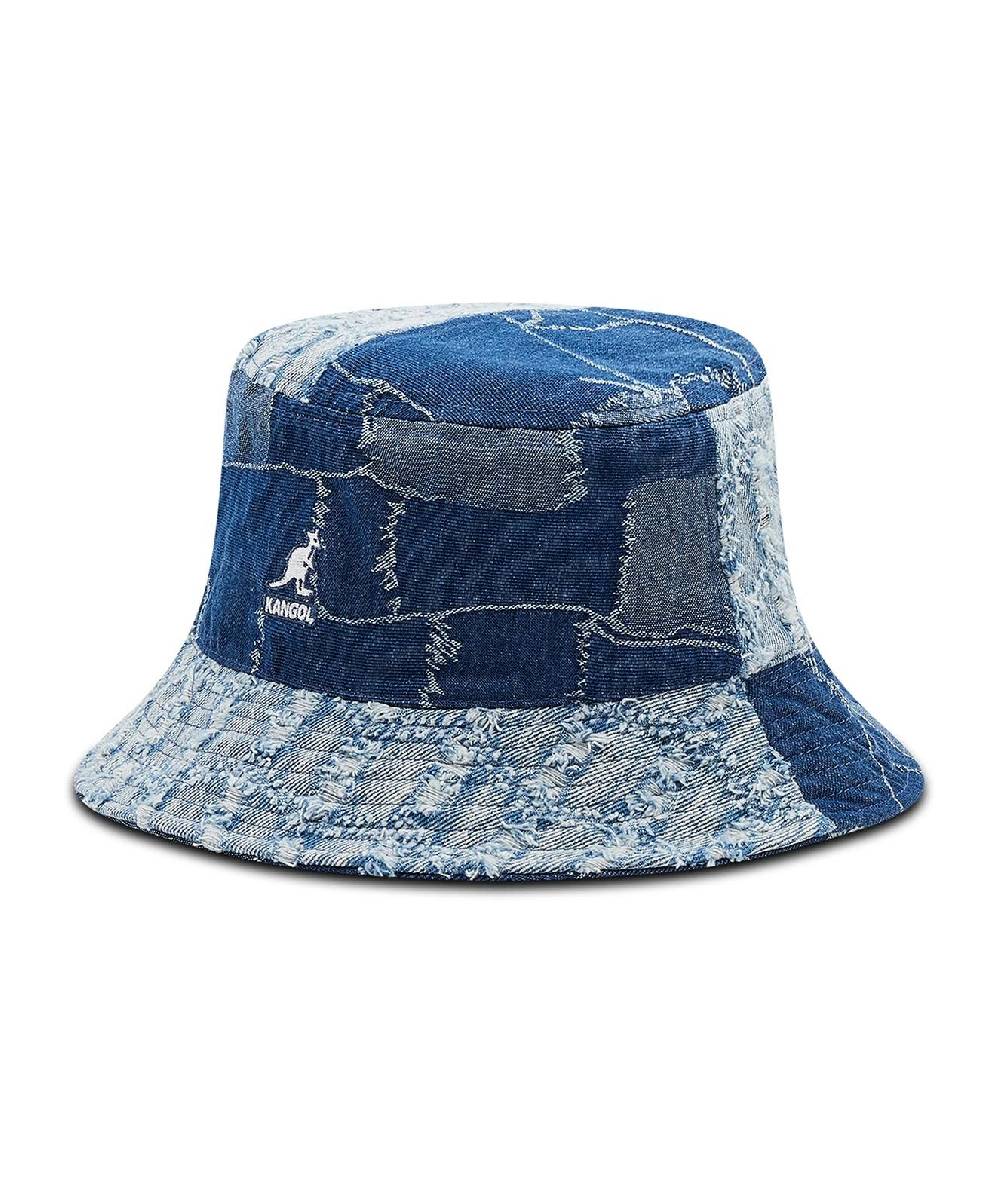 KANGOL  Cappello Secchiello in Denim Blu KANGOL da Donna Soddisfazione Garantita