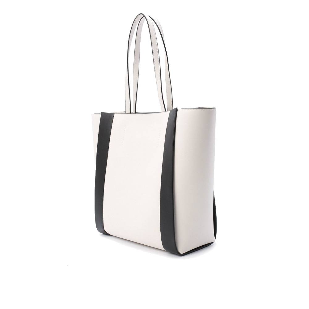 ALEXANDER MCQUEEN  Shopper Tote in Pelle di Vitello Bianca Alexander McQueen Consegna Veloce