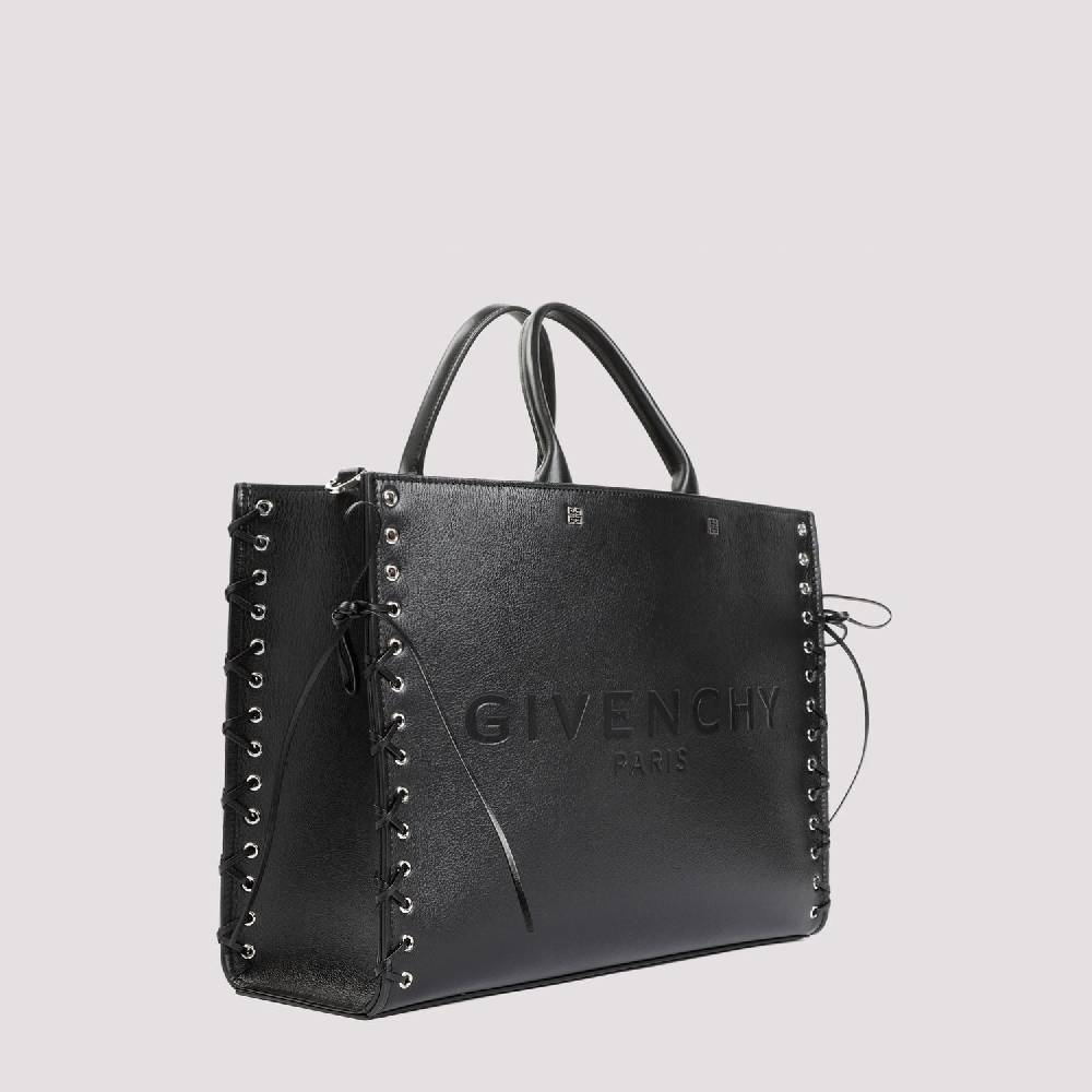 GIVENCHY  Givenchy Borsa Tote Nera in Pelle Media - Cerniera e Occhielli Promozione Limitata