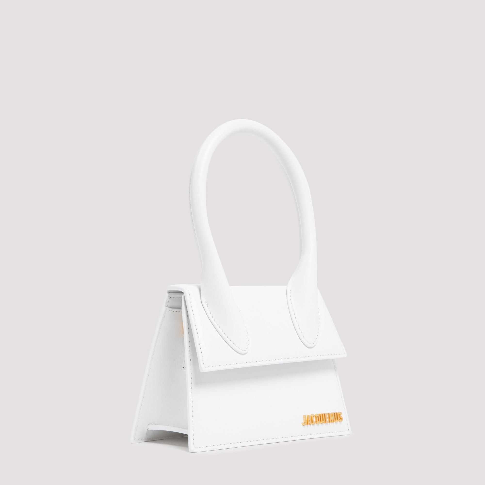 JACQUEMUS  Borsa a Spalla Bianca in Pelle Le Chiquito Media di Jacquemus Fino Al -60%