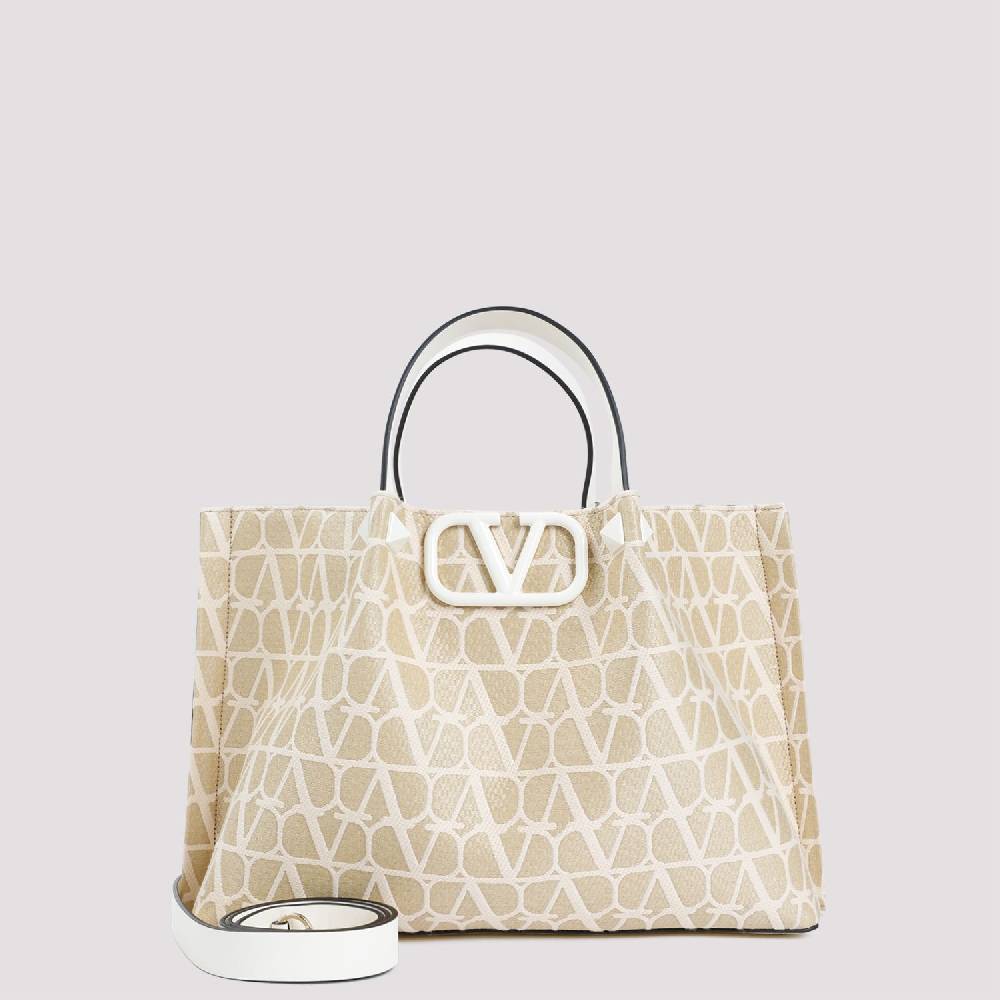 VALENTINO GARAVANI  Tote Medium VLogo Firma Valentino Garavani Color Nudo Affare Del Giorno