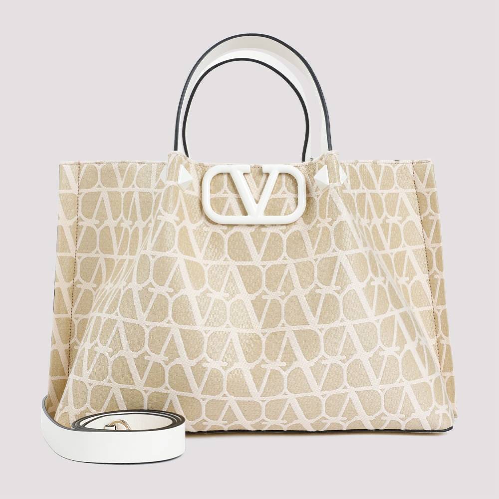 VALENTINO GARAVANI  Tote Medium VLogo Firma Valentino Garavani Color Nudo Affare Del Giorno