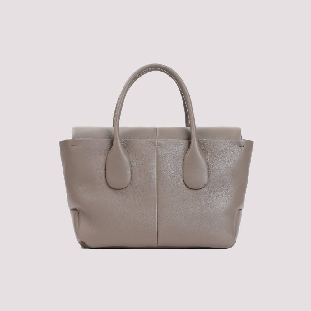 TOD'S  Borsa TOD'S in Pelle di Vitello Grigia 36x22x16cm Sottocosto