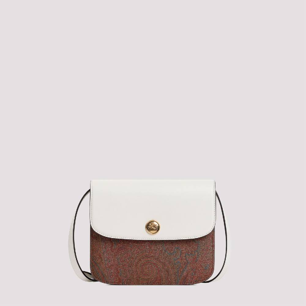 ETRO  Borsa Tracolla ETRO Paisley in Pelle Bianca Convenienza