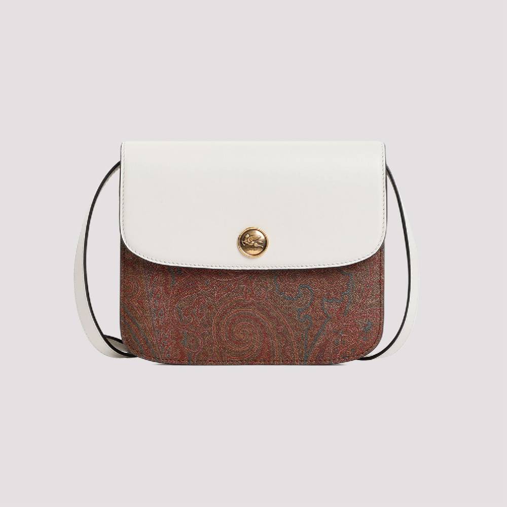ETRO  Borsa Tracolla ETRO Paisley in Pelle Bianca Convenienza