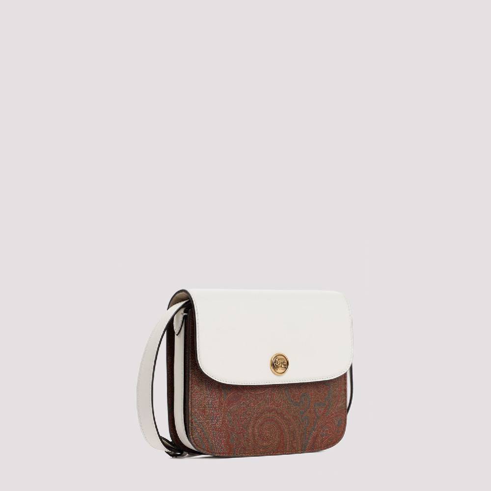 ETRO  Borsa Tracolla ETRO Paisley in Pelle Bianca Convenienza