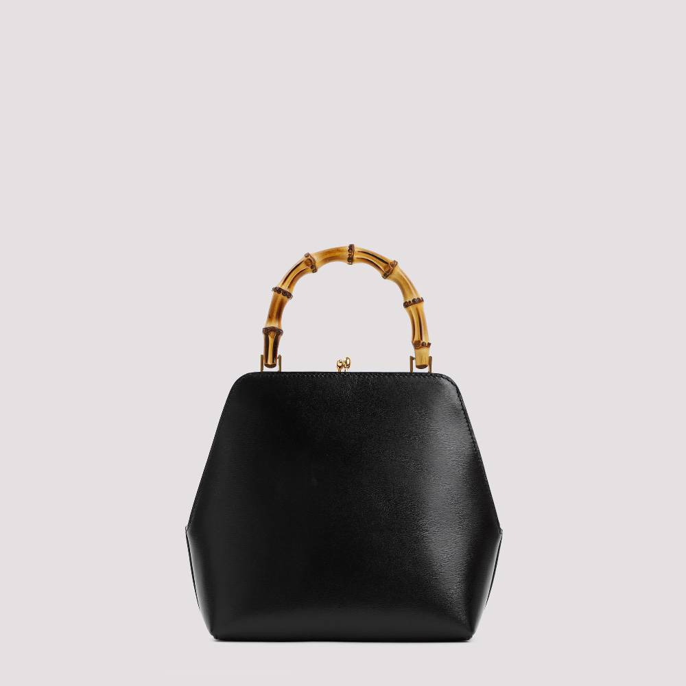 JIL SANDER  Borsa a Spalla Piccola Jil Sander Goji Nera in Pelle Presa