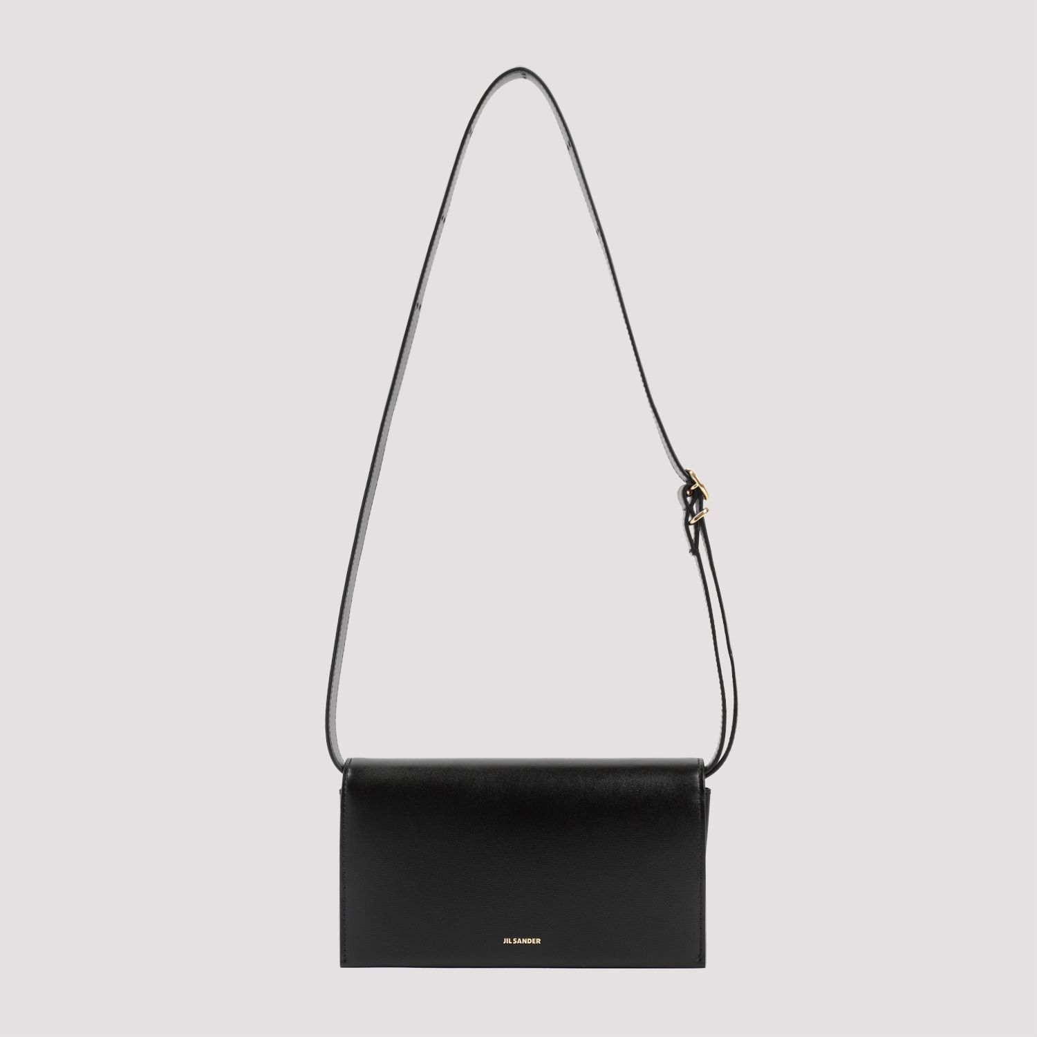 JIL SANDER  Borsa da Donna Jil Sander in Pelle di Vitello Nera con Fibbia Sconto