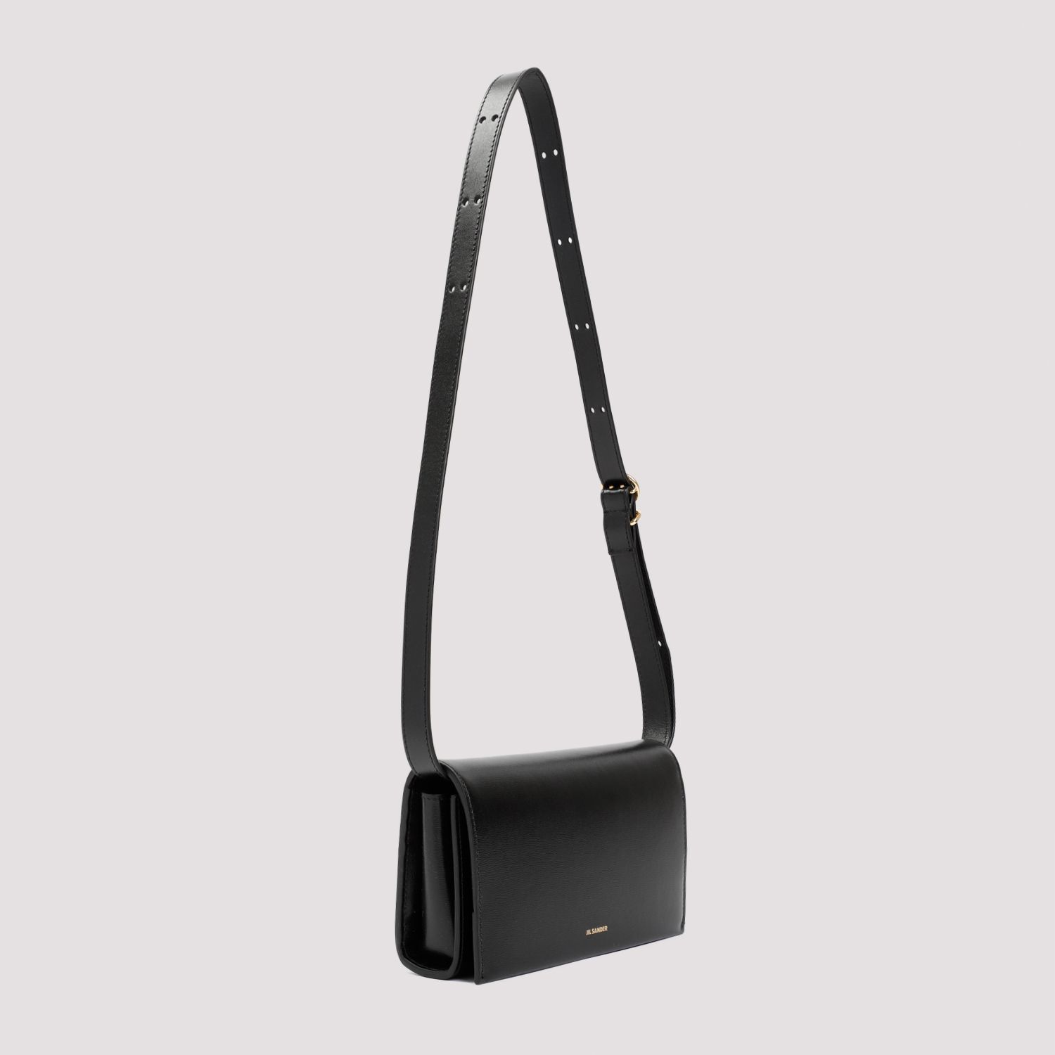 JIL SANDER  Borsa da Donna Jil Sander in Pelle di Vitello Nera con Fibbia Sconto