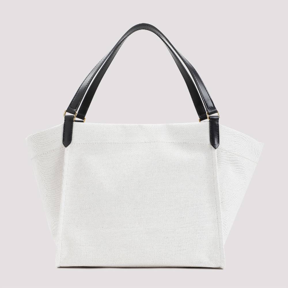 TOM FORD  Borsa Tote Shopper Cotone e Pelle Nera Tom Ford Economico