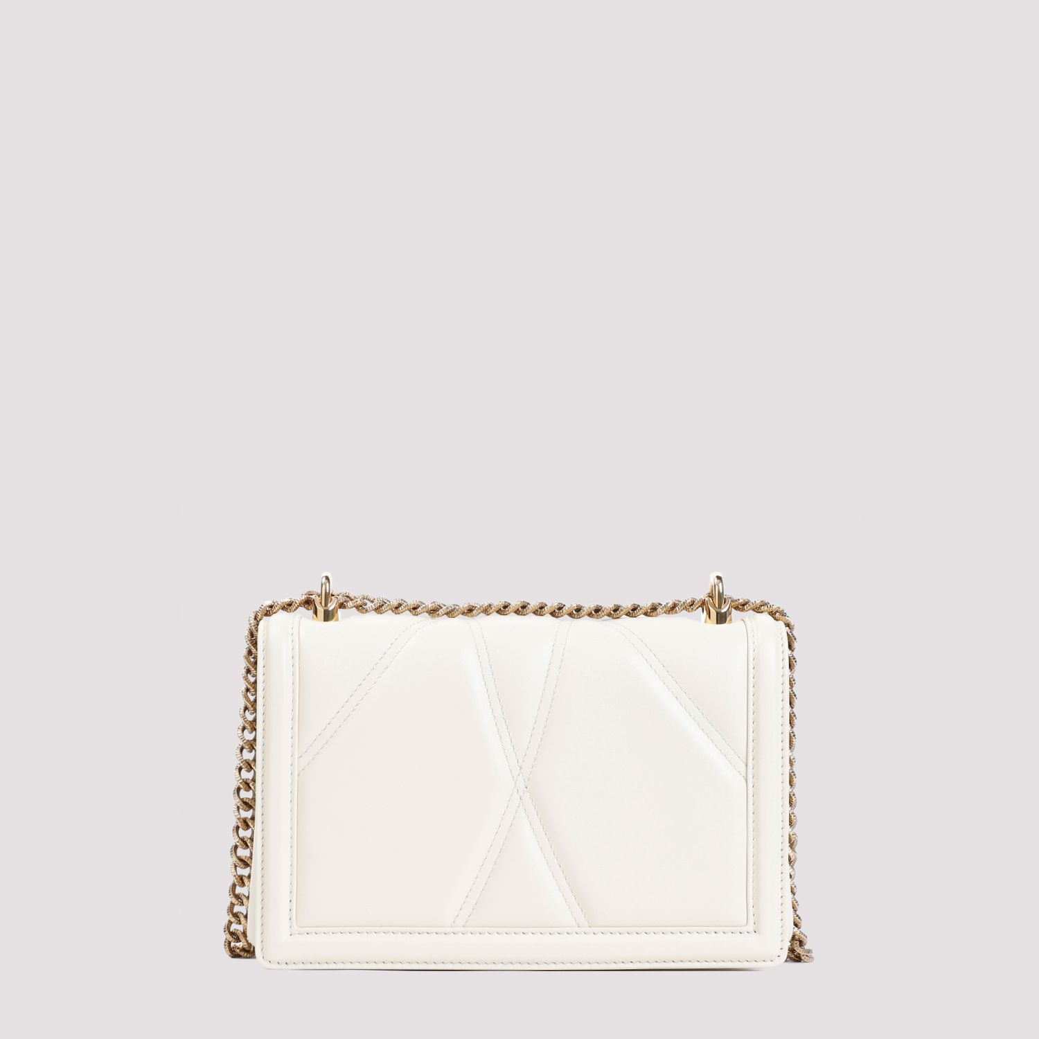 DOLCE & GABBANA  Borsa a Spalla Devotion Dolce & Gabbana in Pelle Color Nude Outlet