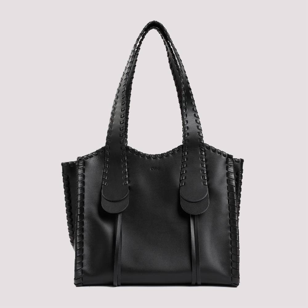 CHLOÉ  Borsa a Spalla Chloé Pelle di Vitello Nera 35x28x19cm Saldi