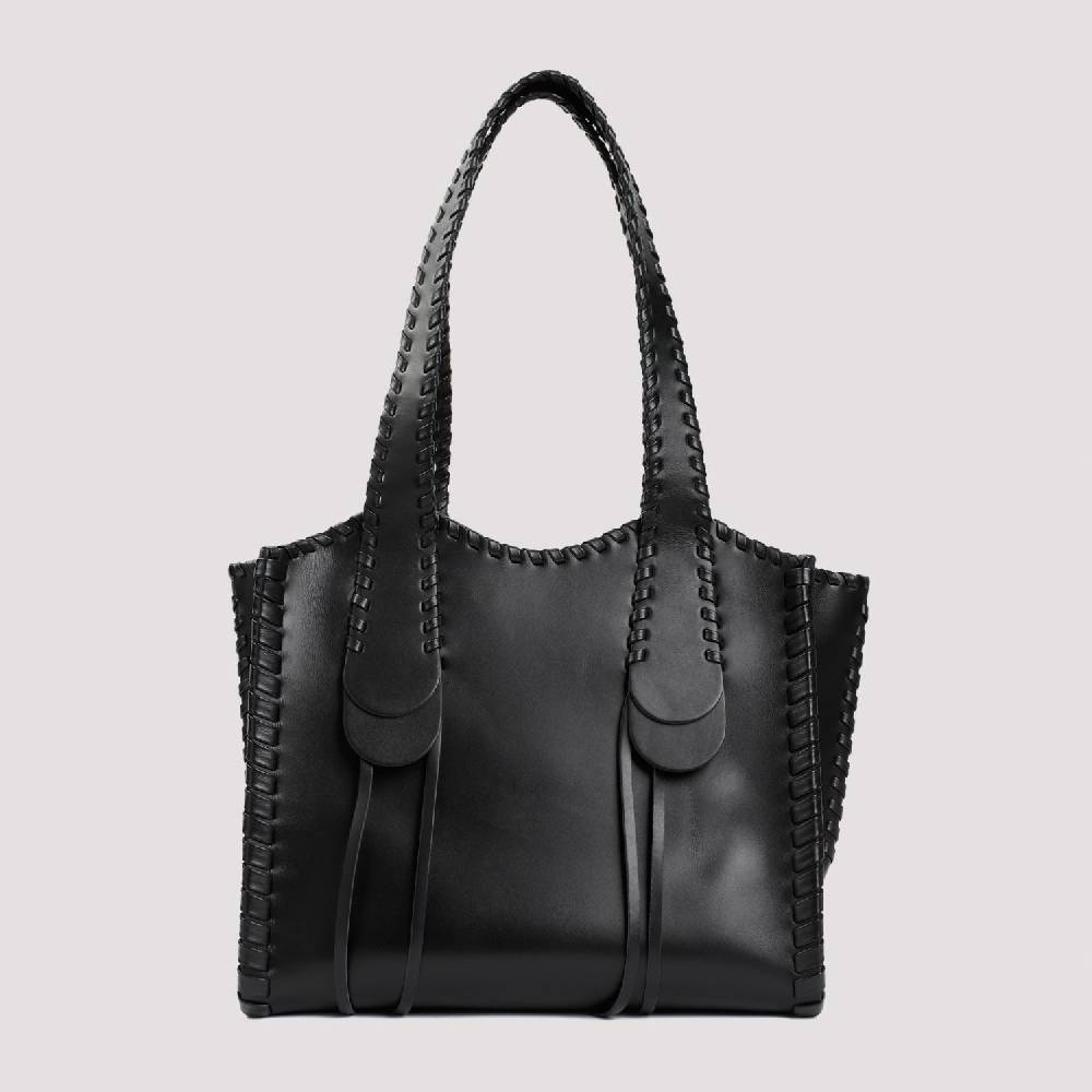 CHLOÉ  Borsa a Spalla Chloé Pelle di Vitello Nera 35x28x19cm Saldi