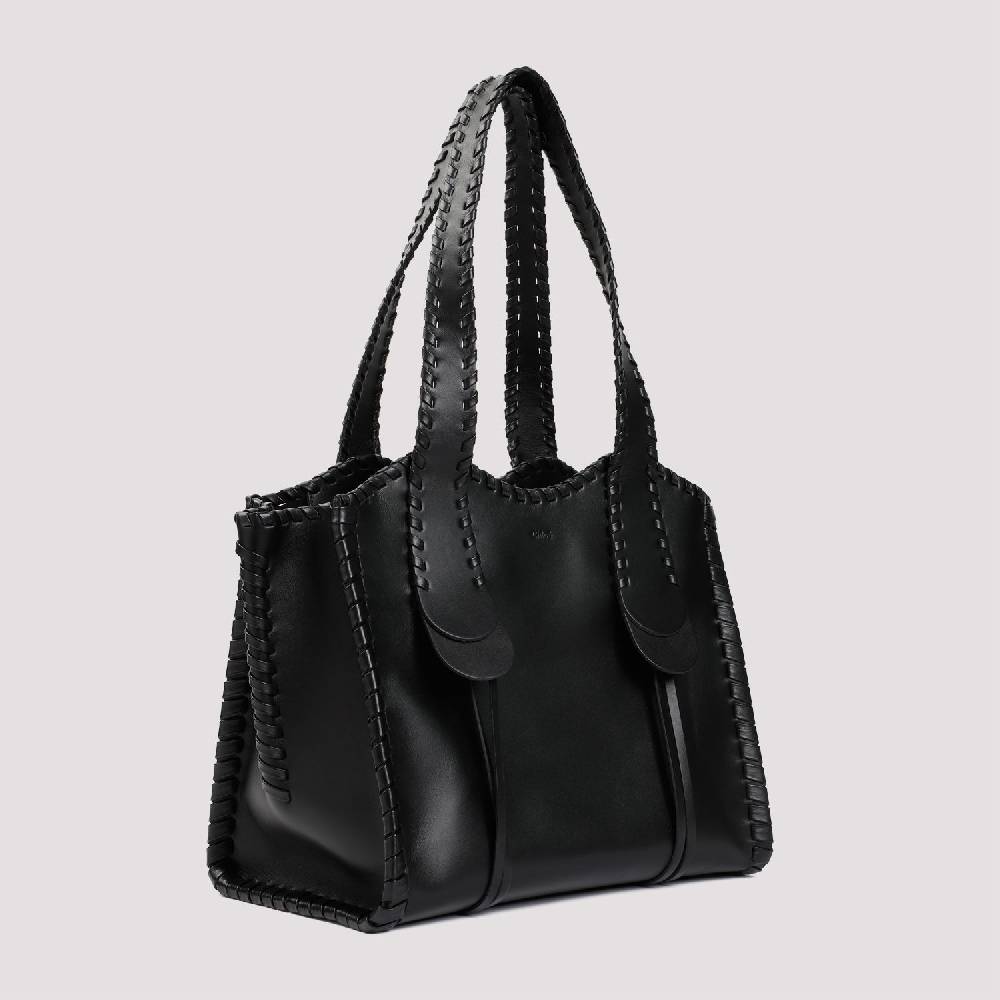 CHLOÉ  Borsa a Spalla Chloé Pelle di Vitello Nera 35x28x19cm Saldi
