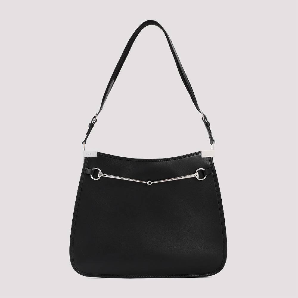 GUCCI  Borsa GUCCI in Pelle Nappa Nera con Accessori Argentati Hotsell