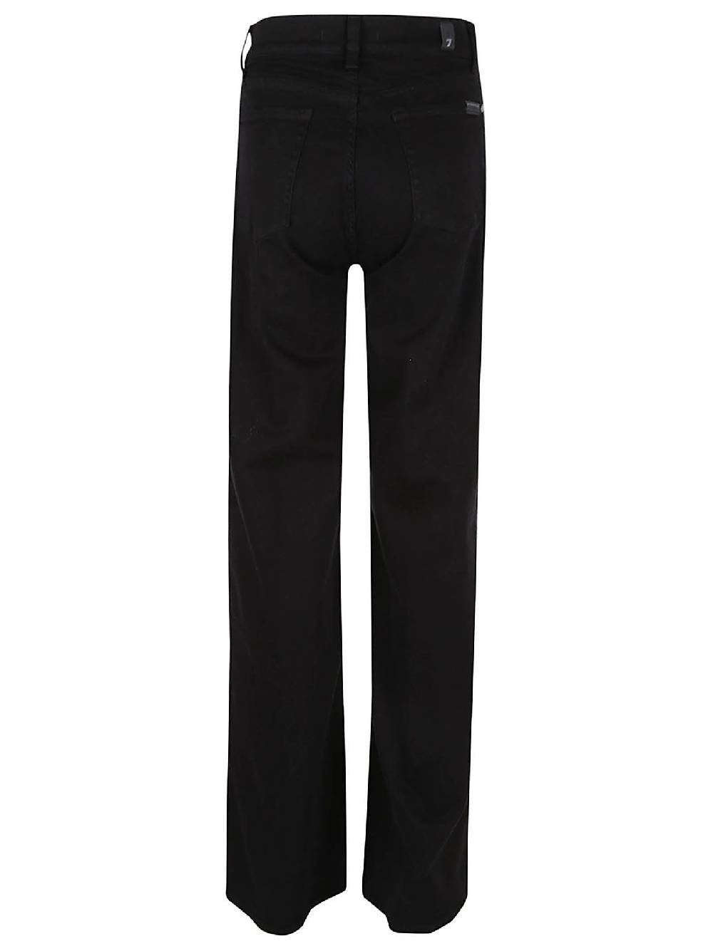 7 FOR ALL MANKIND  Jeans Neri Svasati a Vita Alta - Misto Cotone 7 For All Mankind Vendite Flash