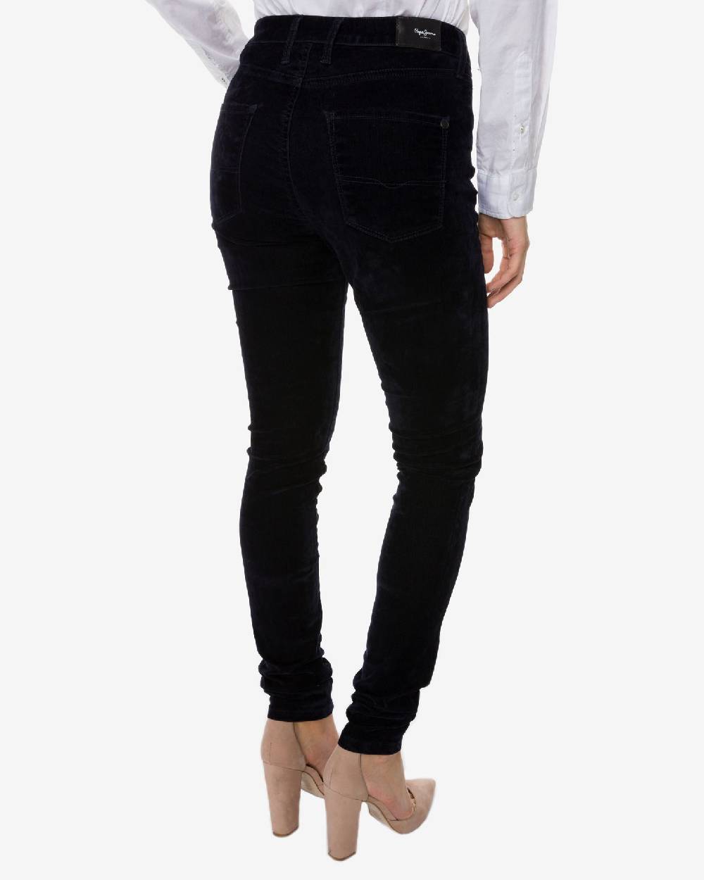 PEPE JEANS  Pantaloni di Cotone Blu da Donna Pepe Jeans Negozio