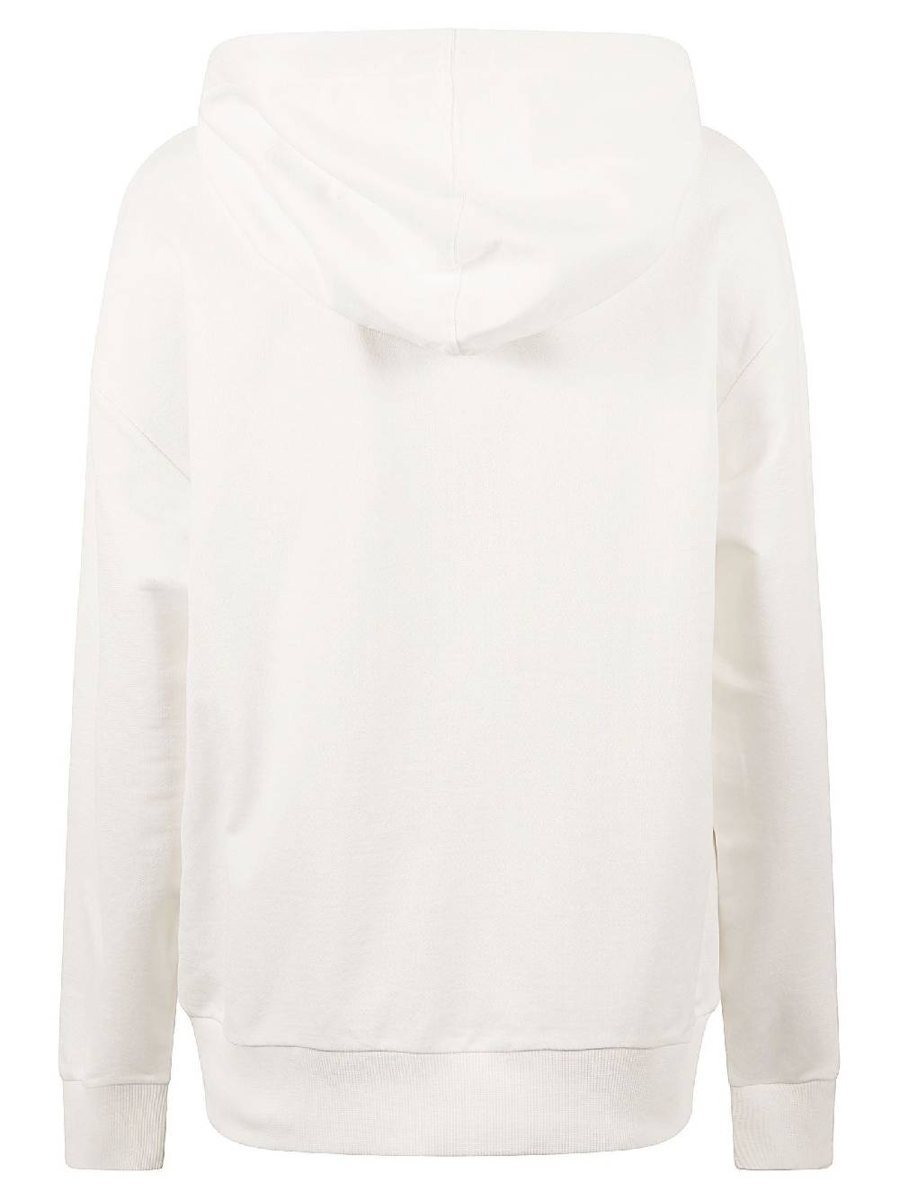 MONCLER  Felpa con Cappuccio Moncler in Cotone Bianco per Donna Nuova