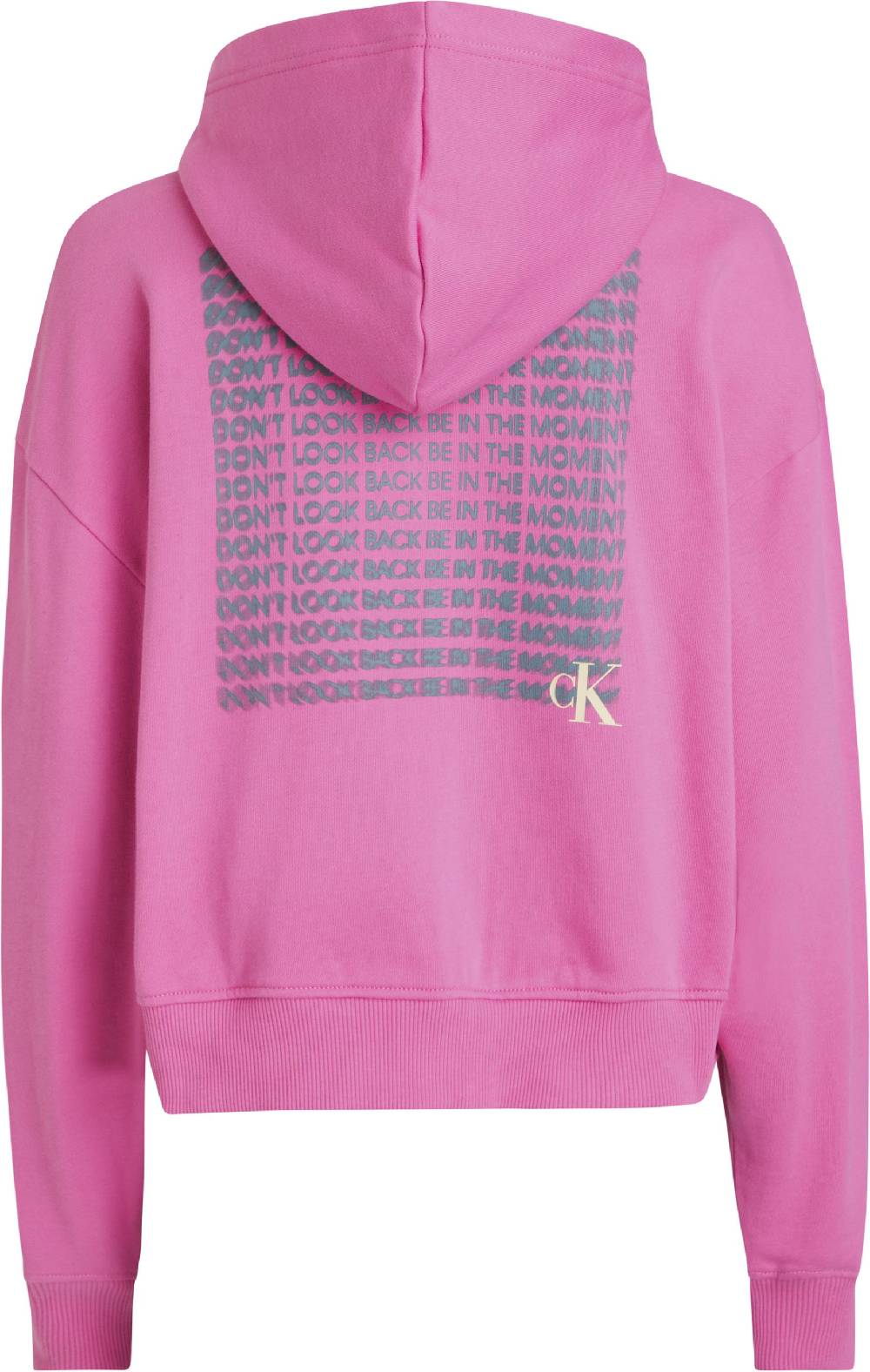 CALVIN KLEIN  Felpa con Cappuccio in Cotone Fucsia Calvin Klein - Abbigliamento Donna Nuovo